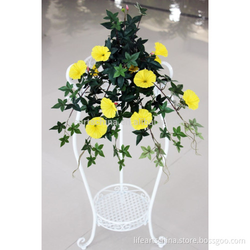 factory supply 55cm silk morning glory flower bush artificial flower